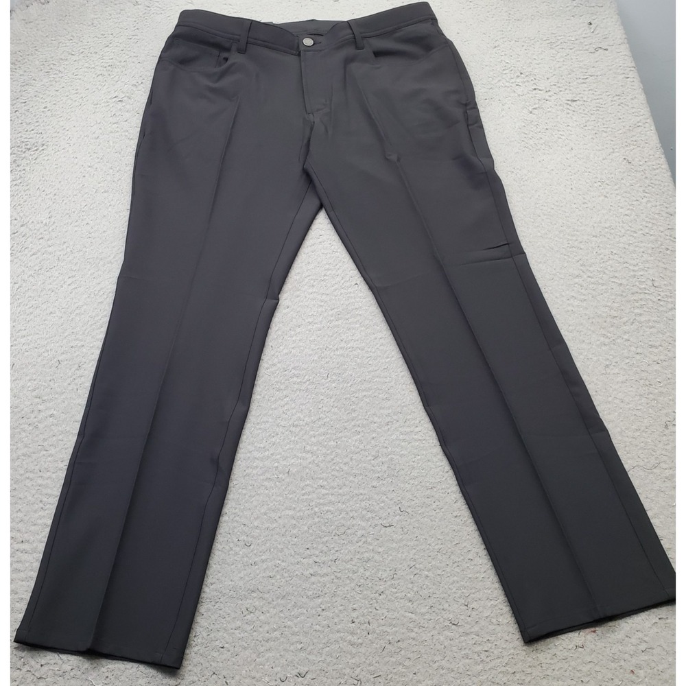 Dunning Golf Chino Pants Men 35/30 Black Performance Stretch Quick Dry D7S21P068